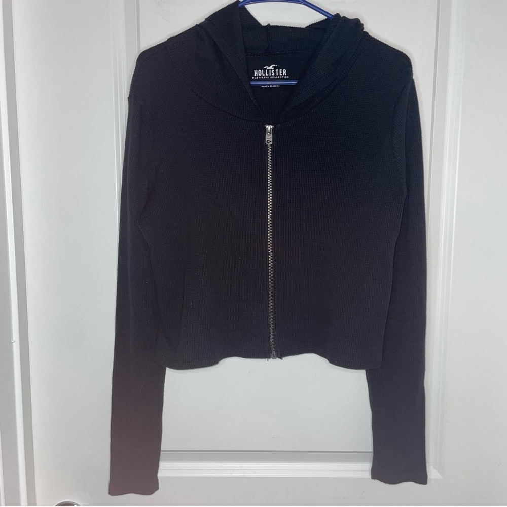 Women’s Hollister Cropped Mini Long Sleeve Hoodie Size Large